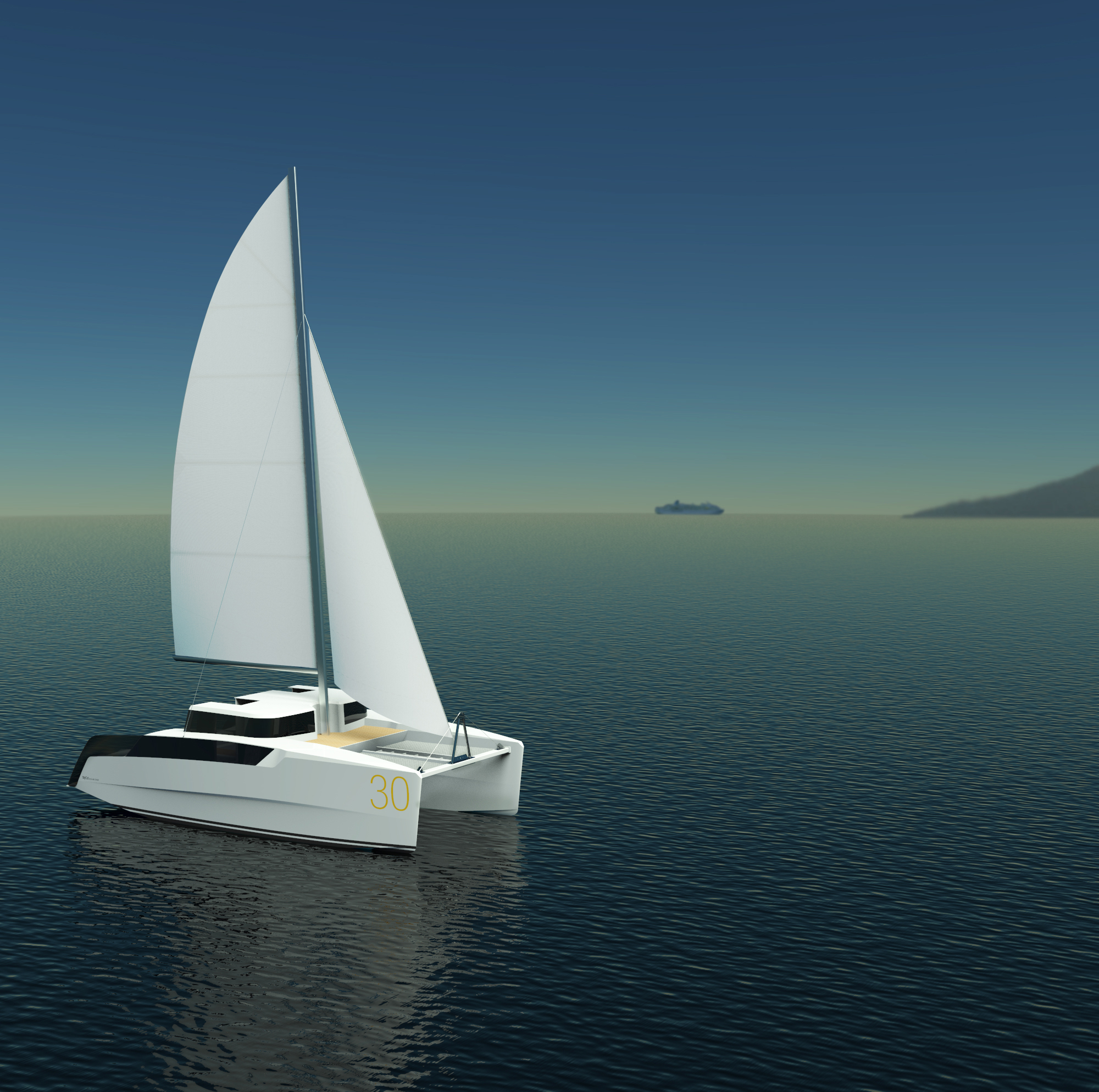 Catamaran - MyCat 30 Lateral